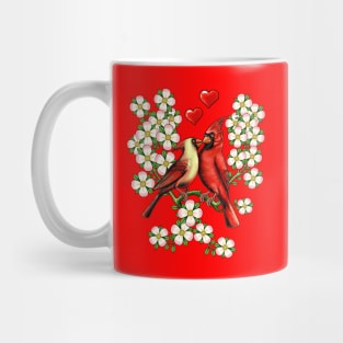 Red Cardinal dogwood flower North Carolina Virginia Mug